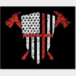 Firemen Axes Posters and Art
